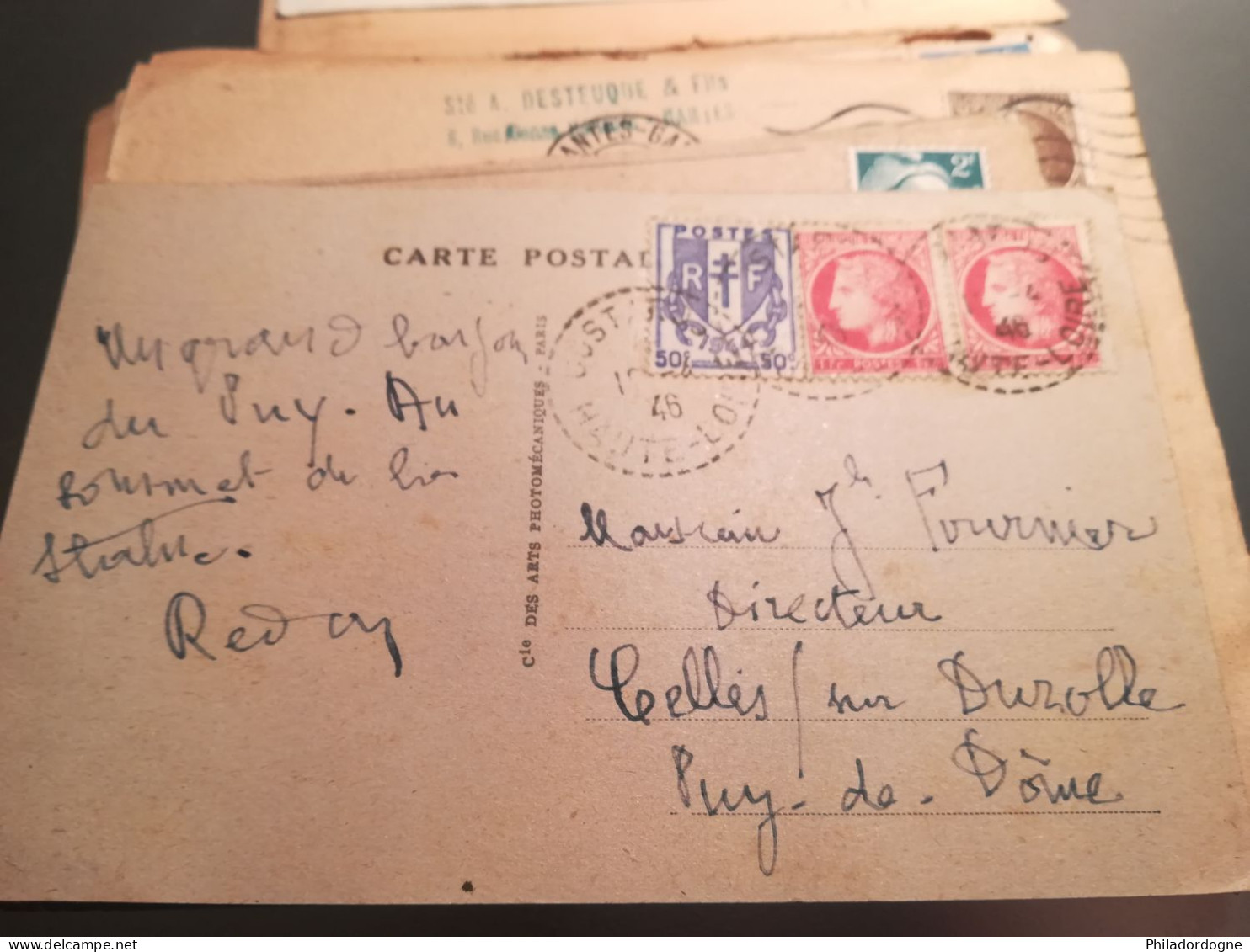 France - Lot de + de 60 documents au type Céres de Mazelin - années 40/60 - lot à trier