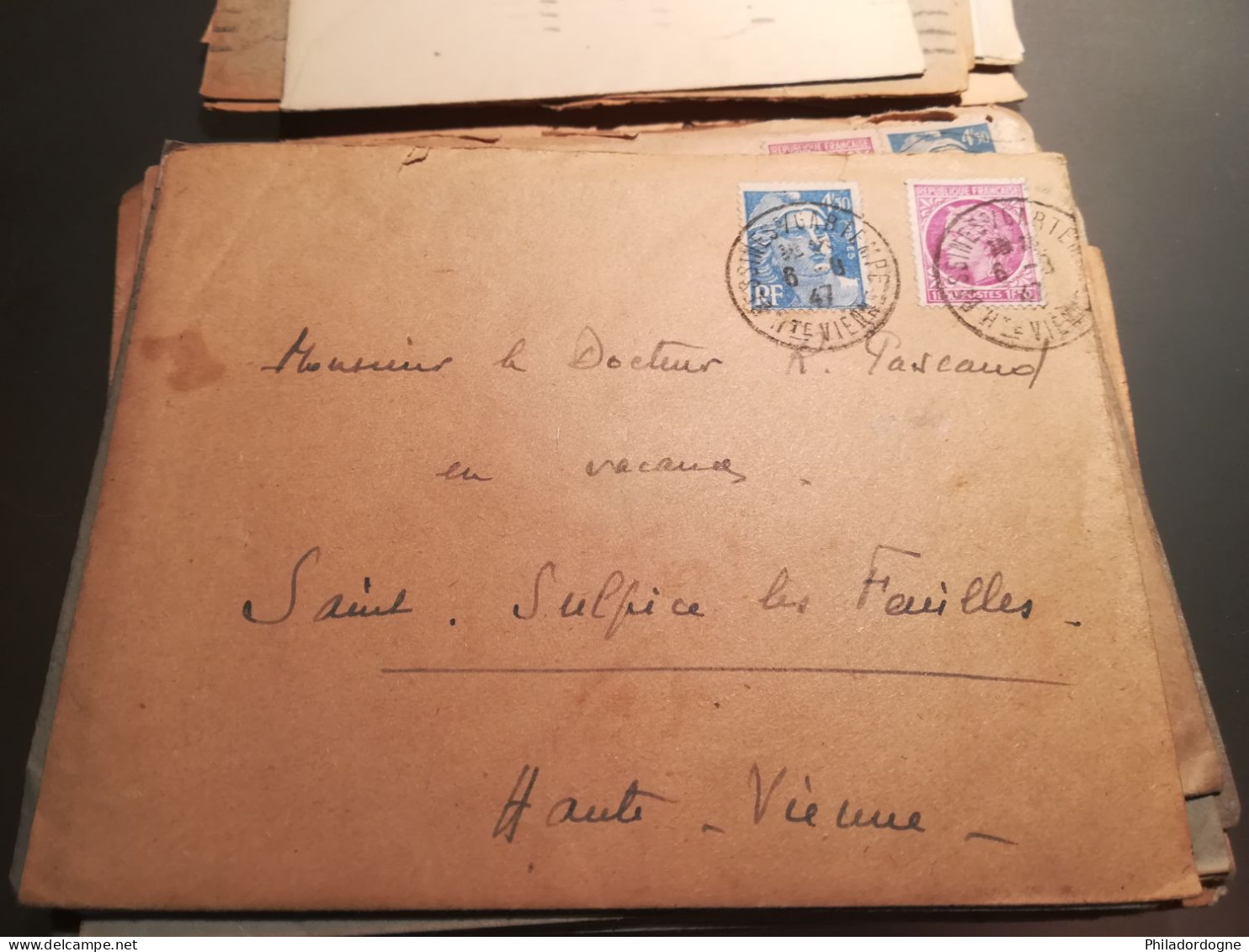 France - Lot de + de 60 documents au type Céres de Mazelin - années 40/60 - lot à trier