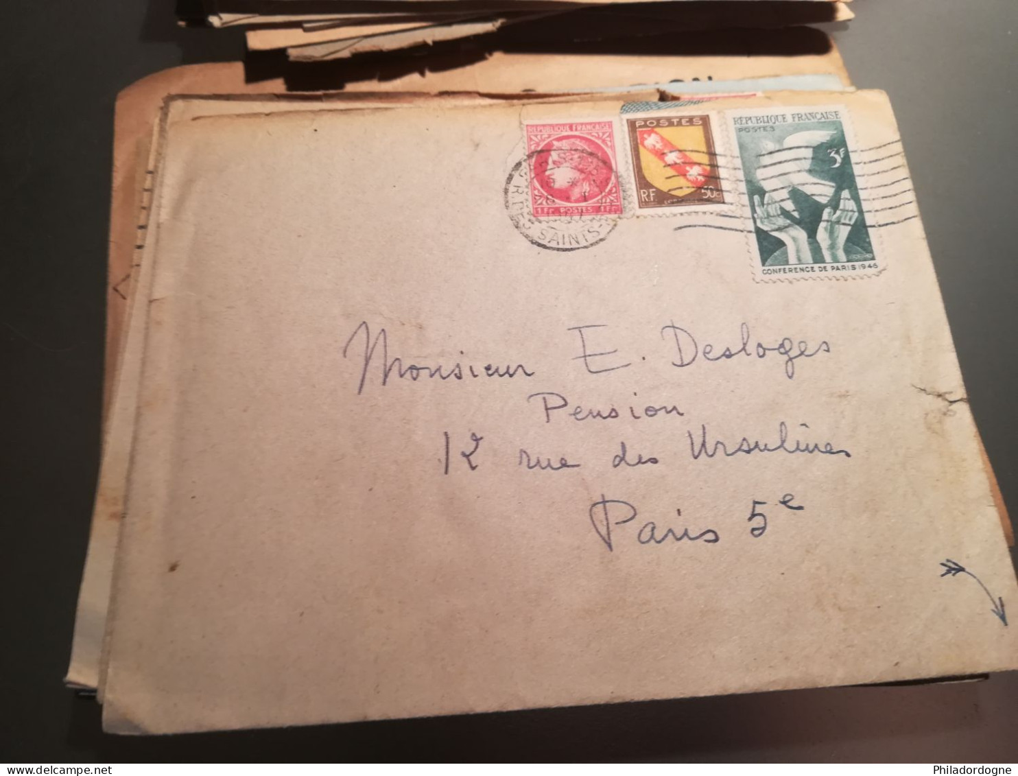 France - Lot de + de 60 documents au type Céres de Mazelin - années 40/60 - lot à trier