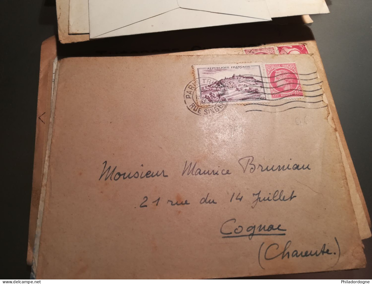 France - Lot de + de 60 documents au type Céres de Mazelin - années 40/60 - lot à trier