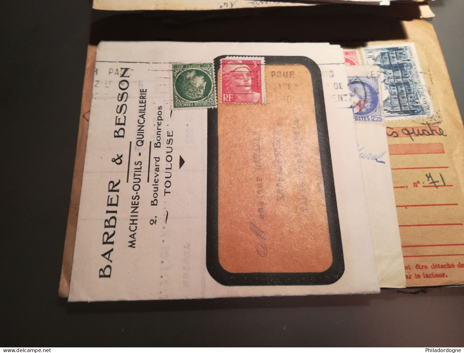 France - Lot de + de 60 documents au type Céres de Mazelin - années 40/60 - lot à trier