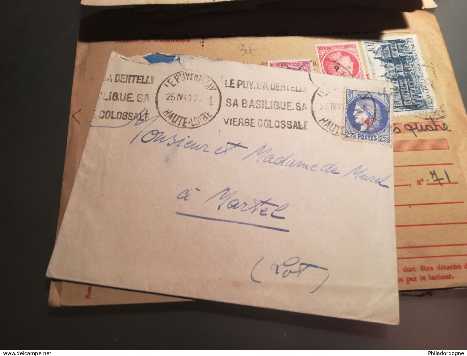 France - Lot de + de 60 documents au type Céres de Mazelin - années 40/60 - lot à trier