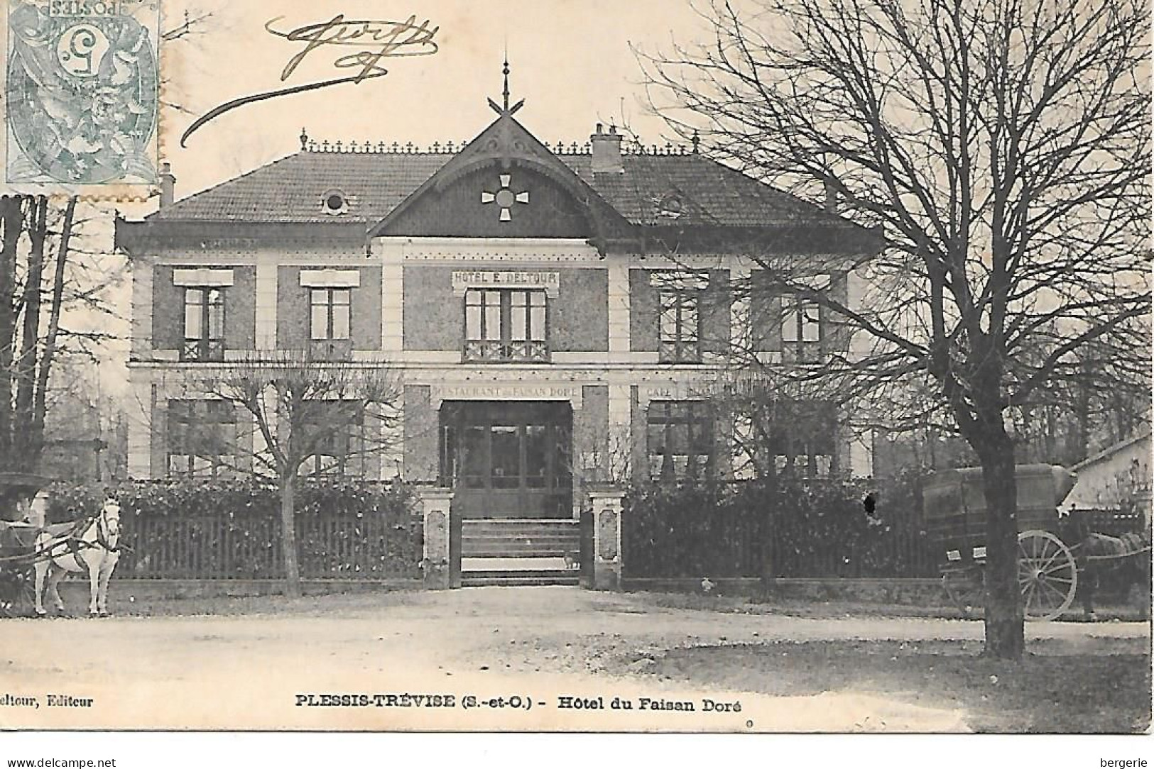 B/194              94    Le Plessis Trevise    -   Hotel Du Faisan Doré    -   Attelages - Le Plessis Trevise