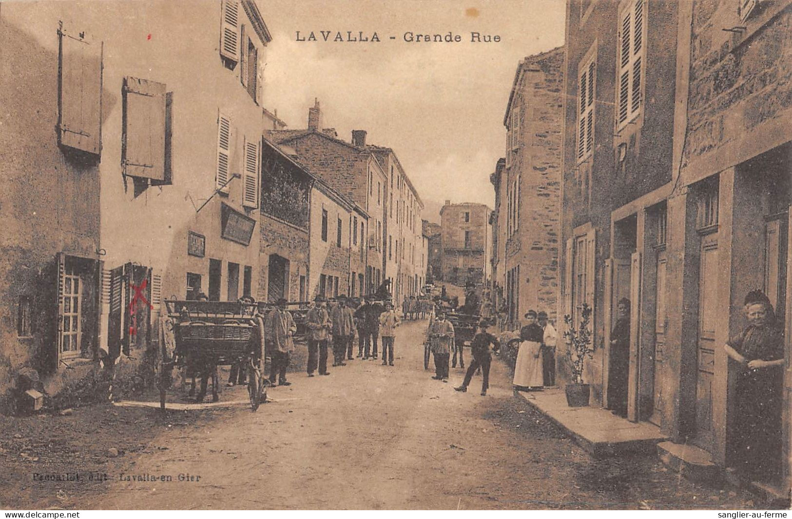 CPA 42 LAVALLA / GRANDE RUE - Otros & Sin Clasificación