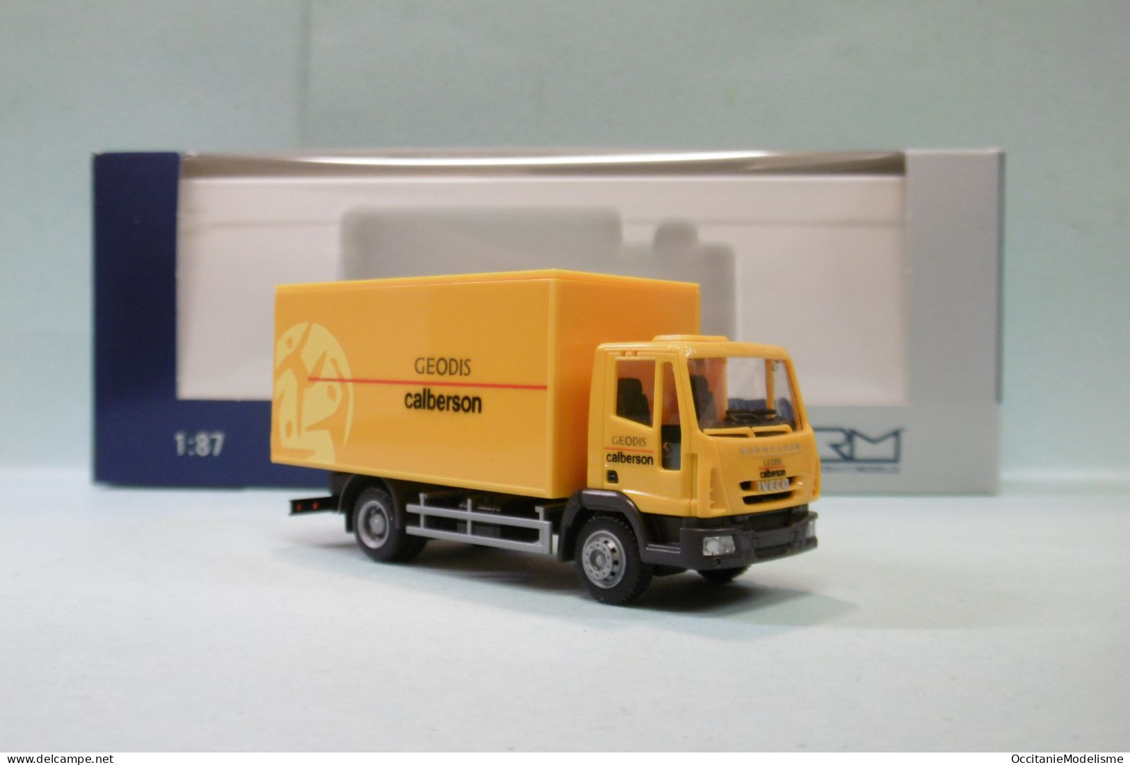 Rietze - Camion IVECO Eurocargo Série III GEODIS CALBERSON Réf. 2760 Neuf NBO HO 1/87 - Véhicules Routiers