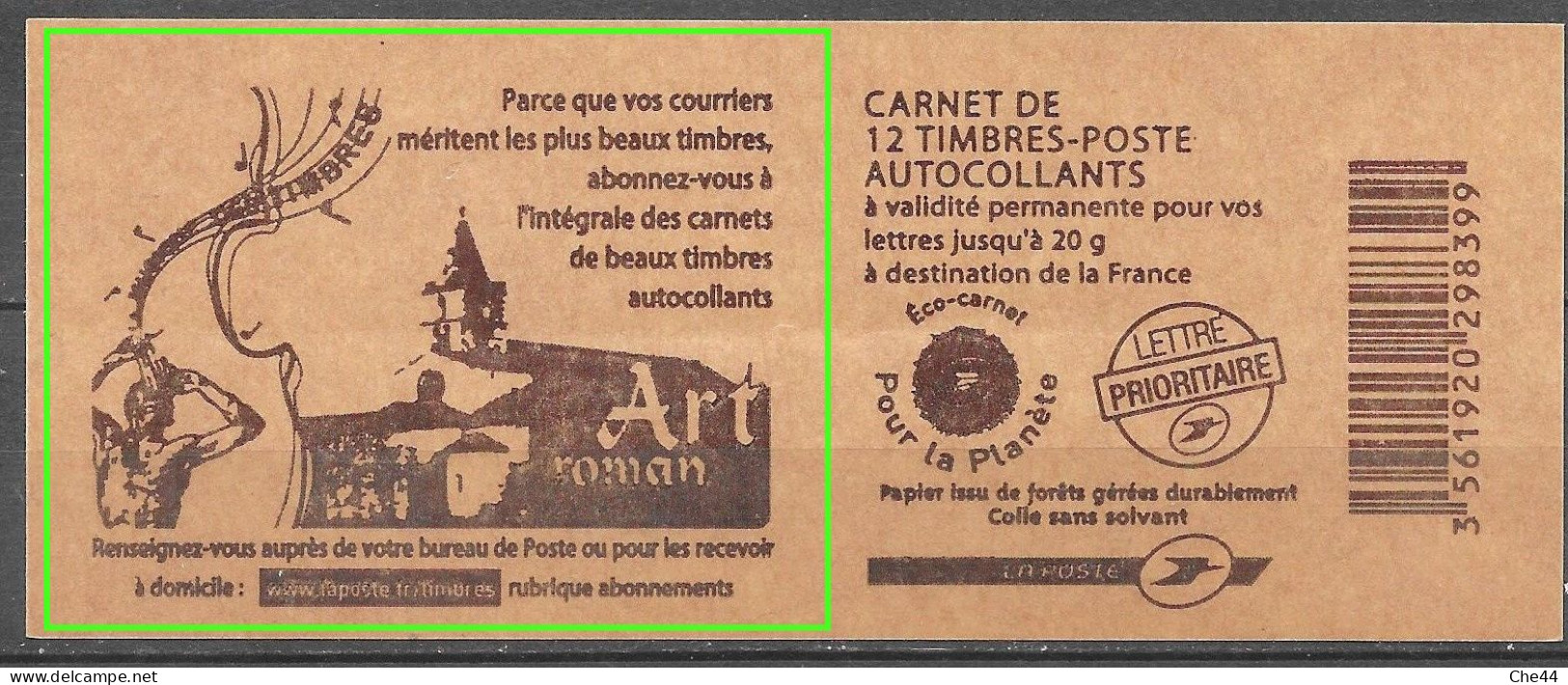 Variété : Marianne De Beaujard : Art Roman : Carnet 4197- C 18. (Voir Commentaires) - Booklets