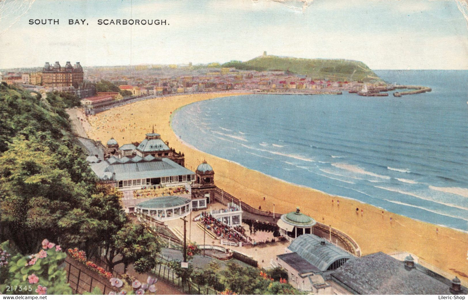 UK South Bay, Scarborough, Yorkshire VALESQUE  POSTCARD PUBLISHED BY VALENTINE & SONS, LTD 1955 - Scarborough