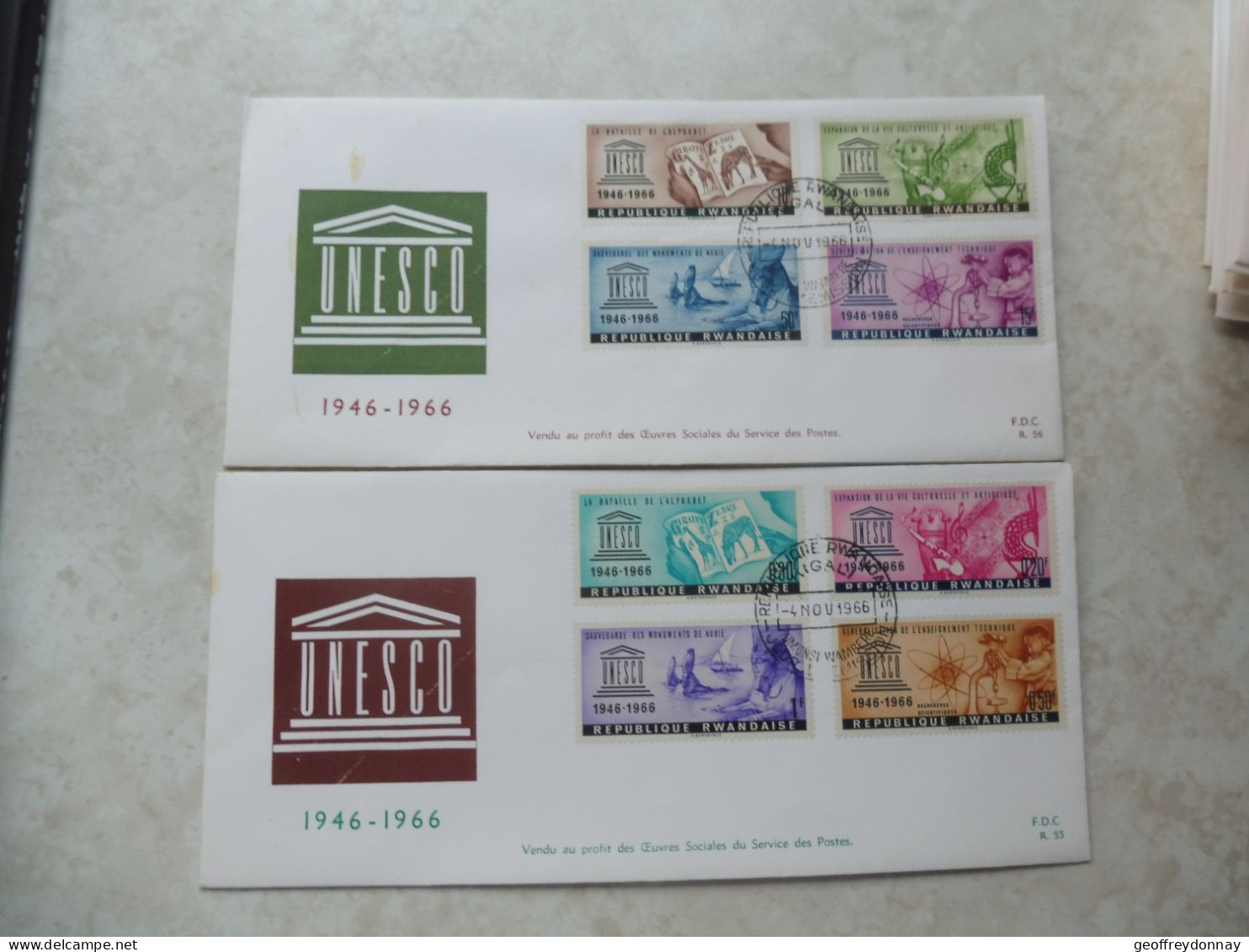 Fdc Rwanda 1966  Congo / Fdc  183/190 Perfect - Cartas & Documentos