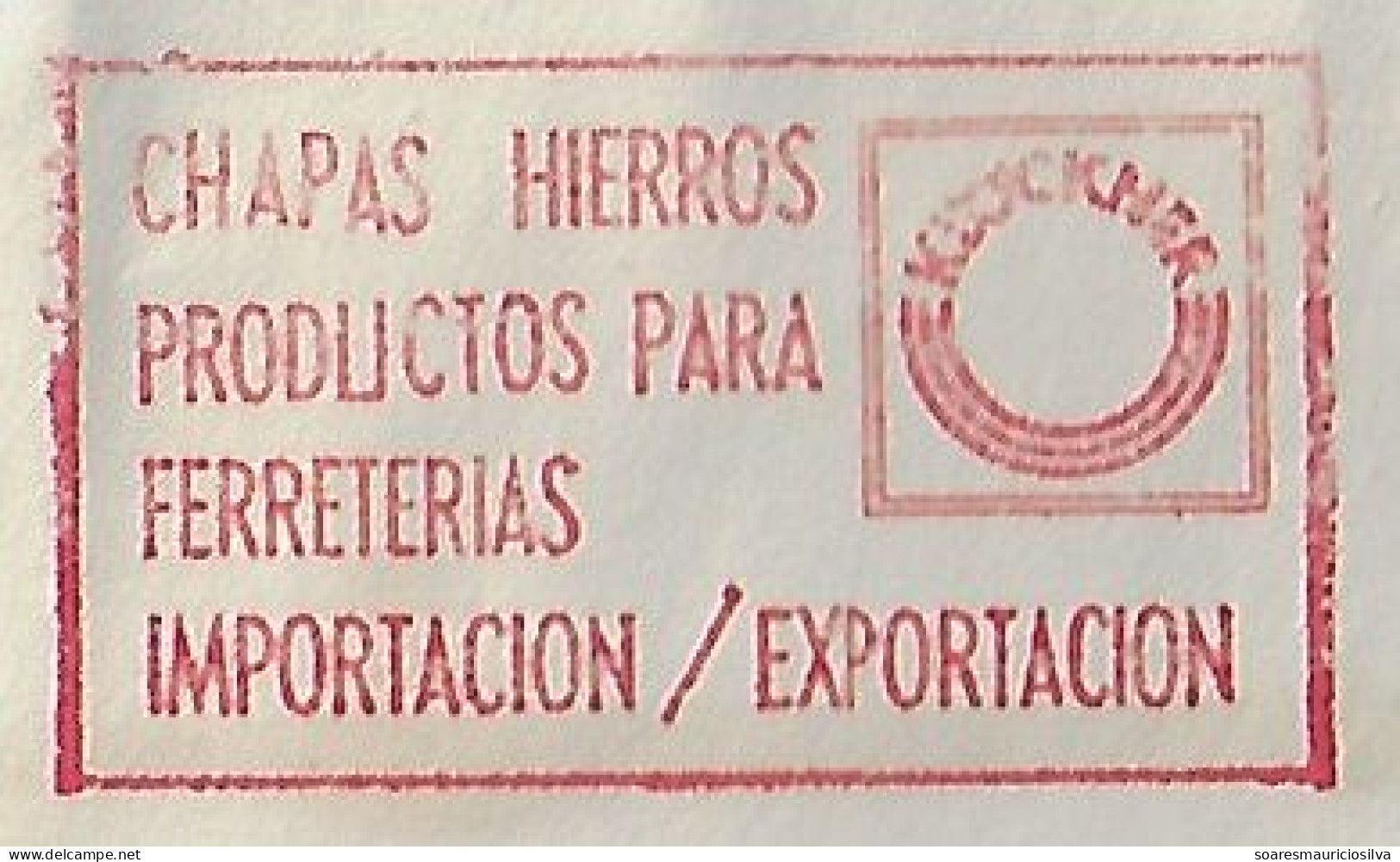 Argentina 1977 Cover Buenos Aires Meter Stamp Universal MultiValue Slogan Klöckner iron Plate Hardware Import Export - Lettres & Documents