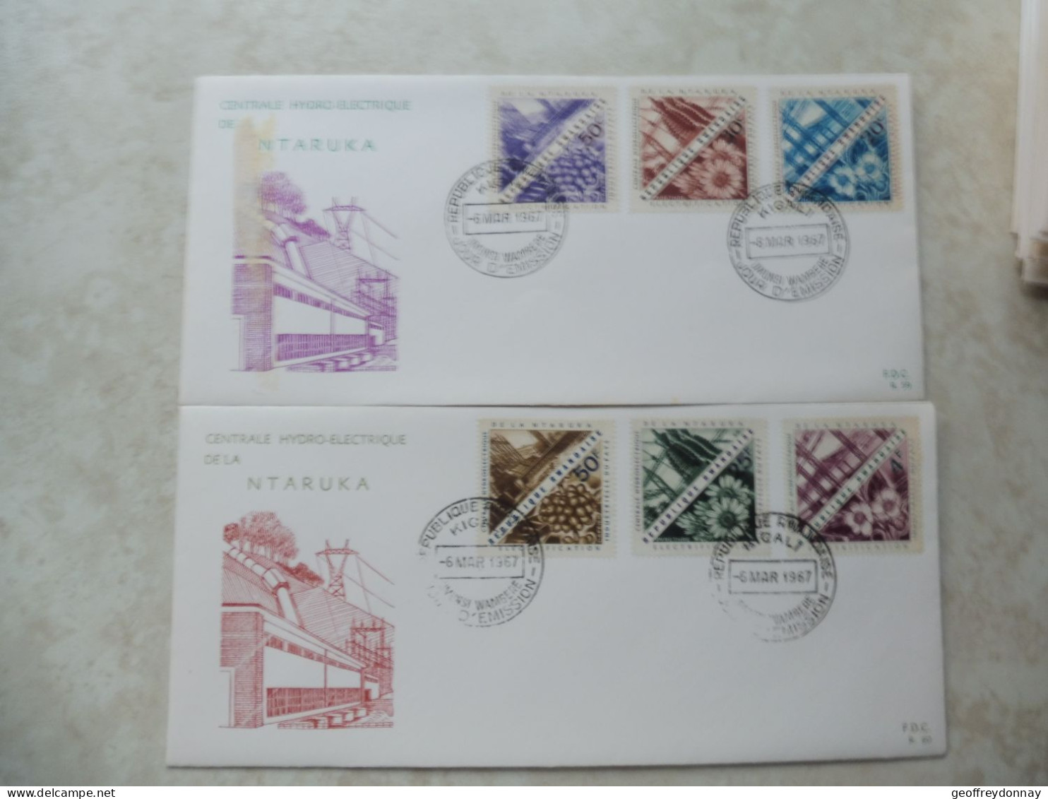 Fdc Rwanda 1967  Congo / Fdc  199/204 Perfect - Cartas & Documentos