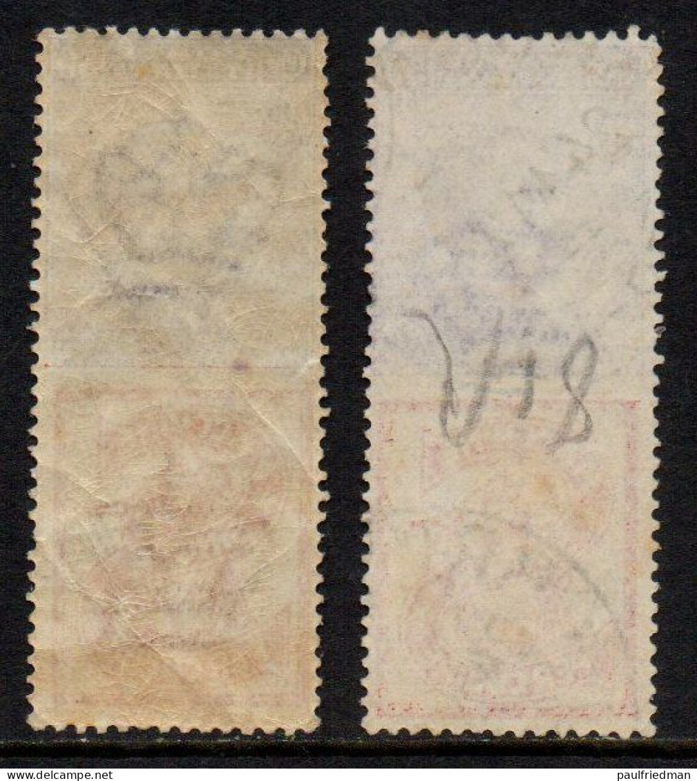 Regno 1924 - Pubblicitari - Lotto 2 X Singer 50 C. - Nuovo (MNH**) E Usato - Publicity