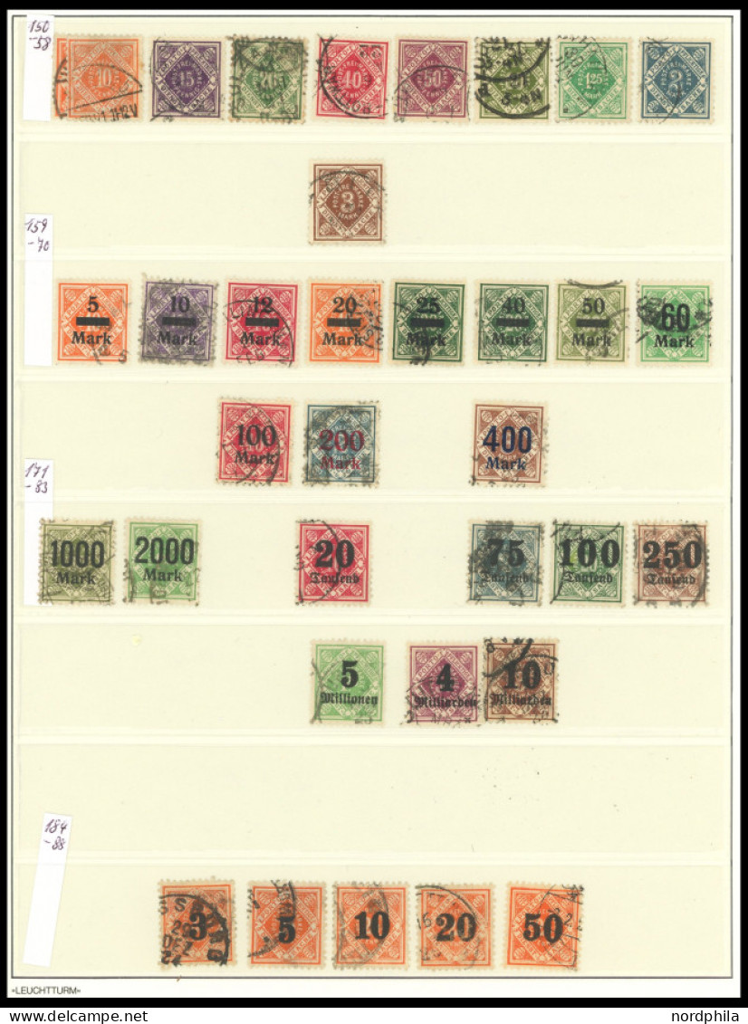 WÜRTTEMBERG O, Fast Nur Gestempelter Sammlungsteil Ab 1875 Mit Einigen Mittleren Werten, Feinst/Pracht, Einiges Gepr. In - Andere & Zonder Classificatie