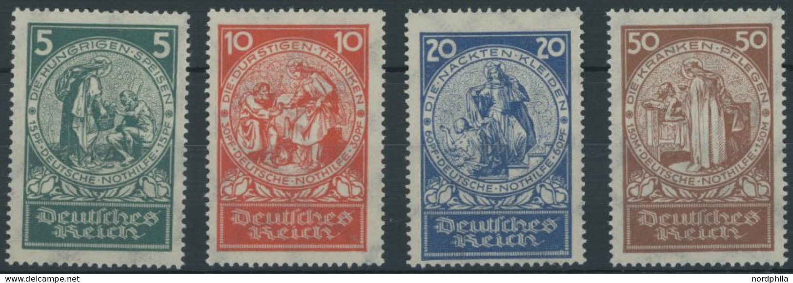 Dt. Reich 351-54 , 1924, Nothilfe, Postfrischer Prachtsatz, Mi. 160.- - Unused Stamps