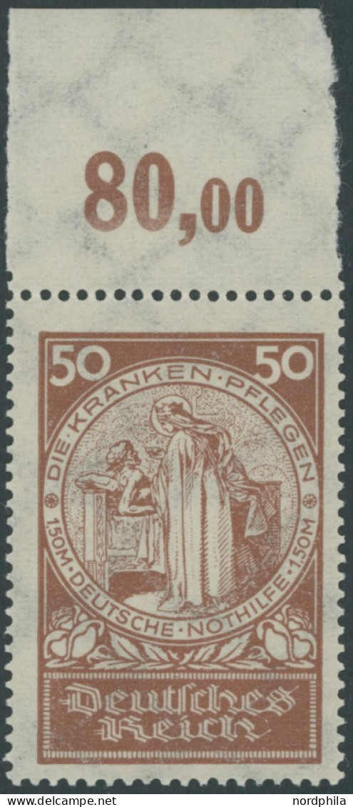 Dt. Reich 354 , 1924, 50 Pf. Nothilfe, Postfrisch, Pracht, Gepr. Schlegel - Neufs