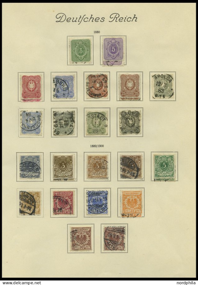 SAMMLUNGEN O, Fast Nur Gestempelter Alter Sammlungsteil Dt. Reich Von 1872-1915, Etwas Unterschiedliche Erhaltung Mit Vi - Used Stamps