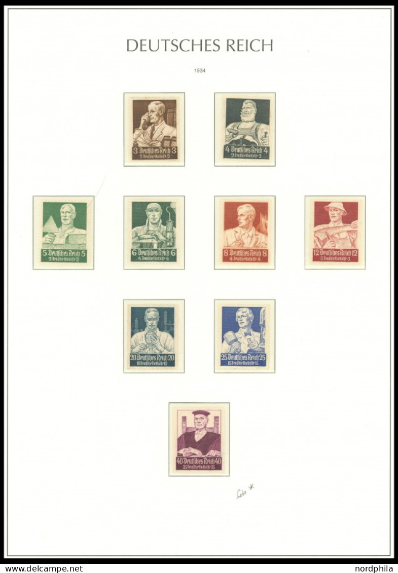 SAMMLUNGEN O,, , 1933-45, Bis Auf Block 2 Und 3 In Den Hauptnummern Komplette Sammlung Im Neuwertigen Leuchtturm Falzlos - Sonstige & Ohne Zuordnung