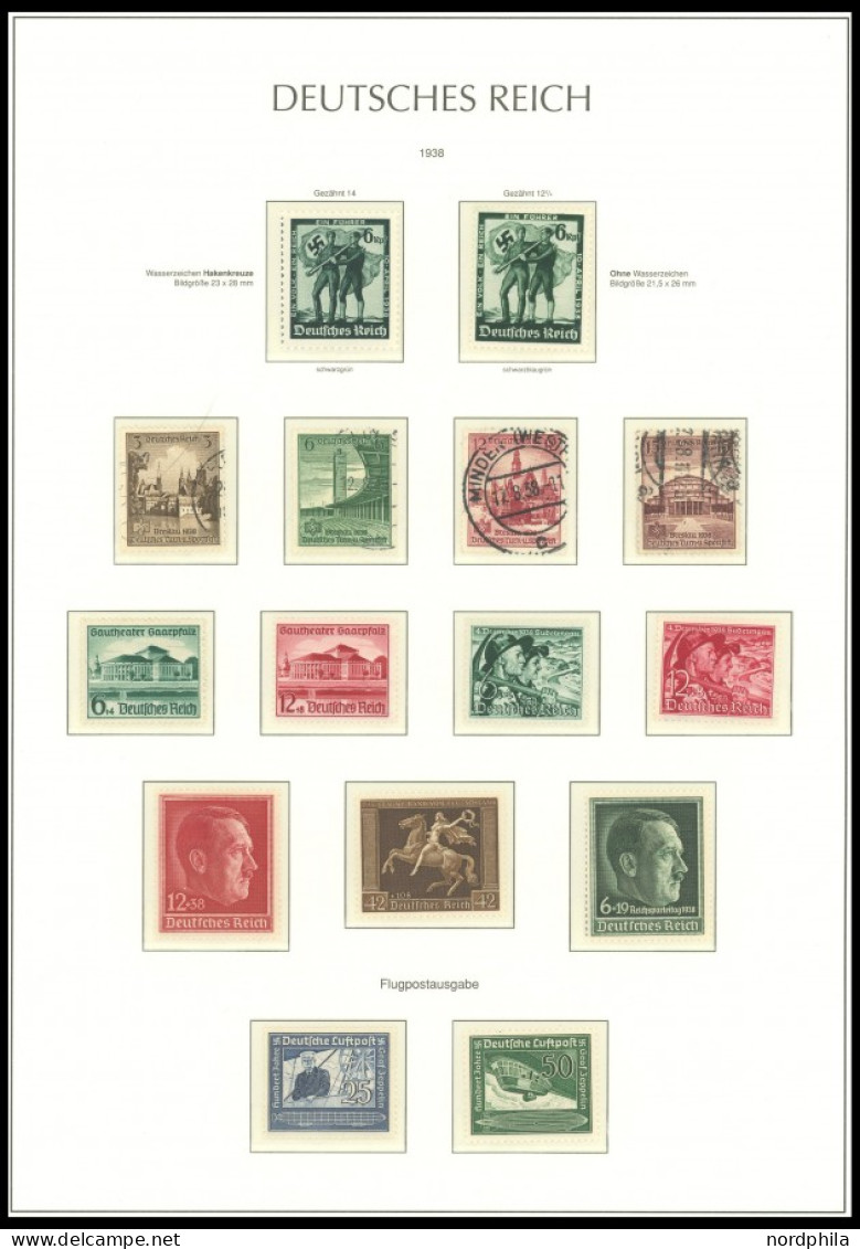 SAMMLUNGEN O,, , 1933-45, Bis Auf Block 2 Und 3 In Den Hauptnummern Komplette Sammlung Im Neuwertigen Leuchtturm Falzlos - Other & Unclassified
