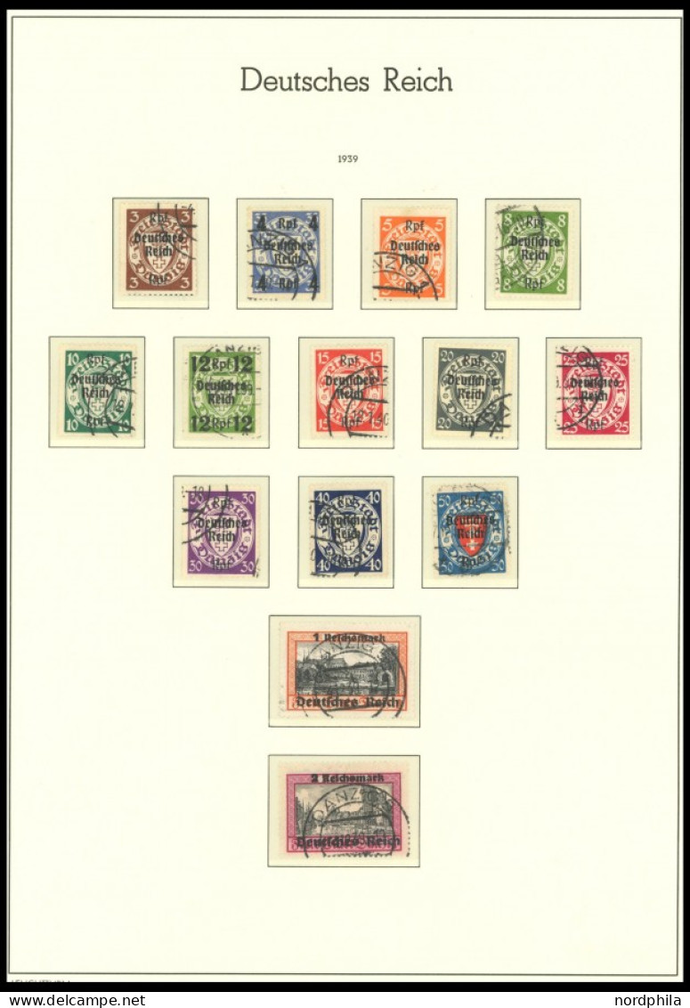 SAMMLUNGEN O, 1933-45, Saubere Gestempelte Sammlung, Bis Auf Bl. 2 Und 3 In Den Hauptnummern Komplett, Meist Prachterhal - Autres & Non Classés