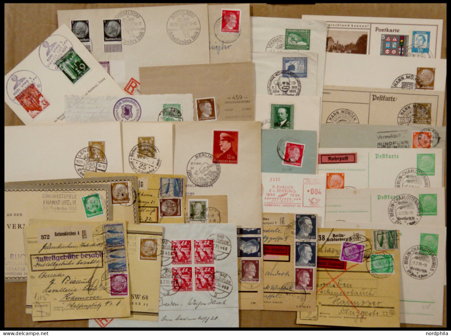 LOTS 1915-45, Interessante Partie Von 28 Belegen, Fundgrube - Andere & Zonder Classificatie