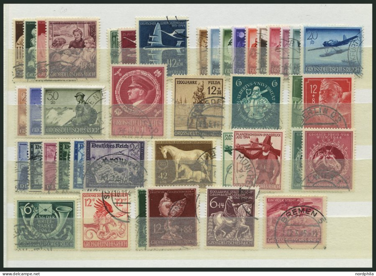 LOTS O, 1935-44, Partie Verschiedener Kompletter Ausgaben, Fast Nur Pracht, Mi. 708.- - Usados