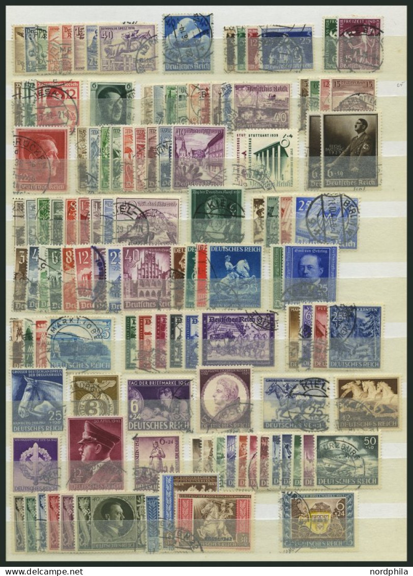 LOTS O, 1936-44, Partie Verschiedener Kompletter Ausgaben, Meist Pracht, Mi. 405.- - Used Stamps