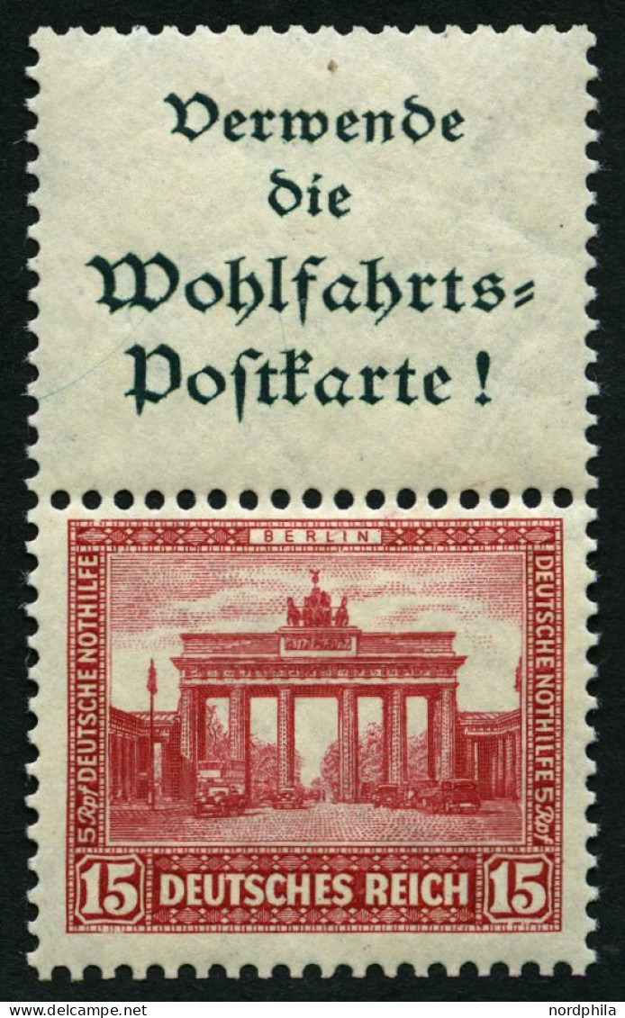 ZUSAMMENDRUCKE S 84 , 1930, Nothilfe A1.3 + 15, Falzreste, üblich Gezähnt Pracht, Mi. 90.- - Se-Tenant