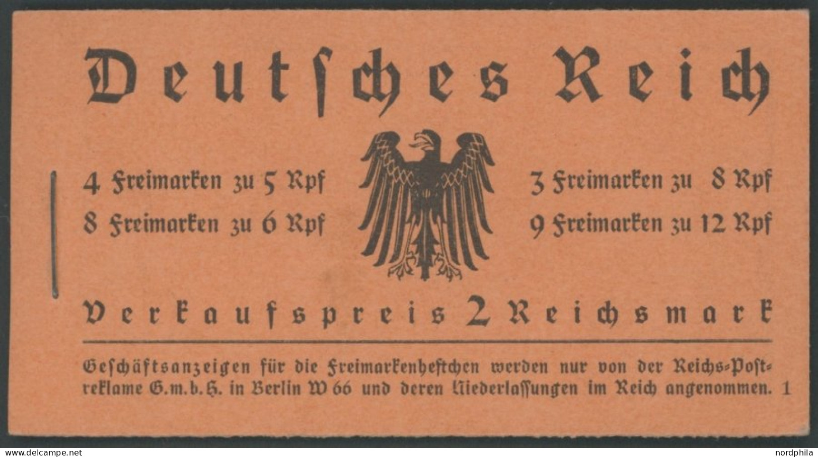 ZUSAMMENDRUCKE MH 33 , 1933, Markenheftchen Hindenburg, Pracht, Mi. 900.- - Zusammendrucke