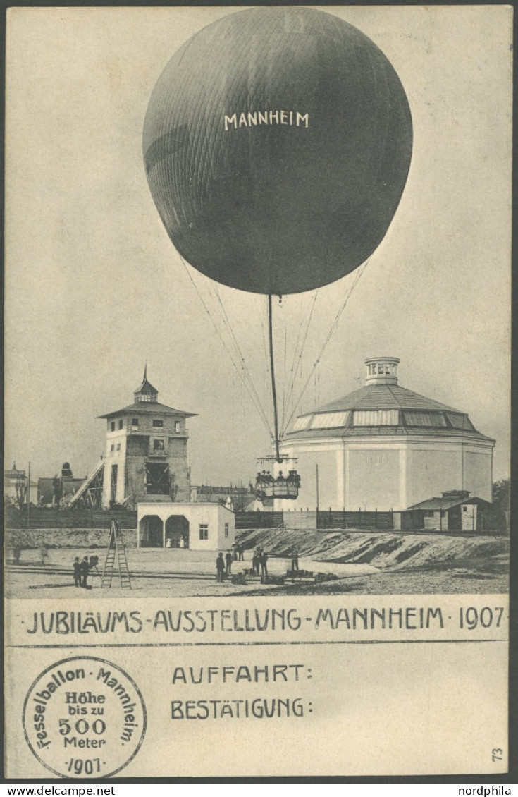 BALLON-FAHRTEN 1897-1916 1898, Luftschiffergruss, Ballon-Ansichtskarte, Gebraucht, Pracht - Aviones