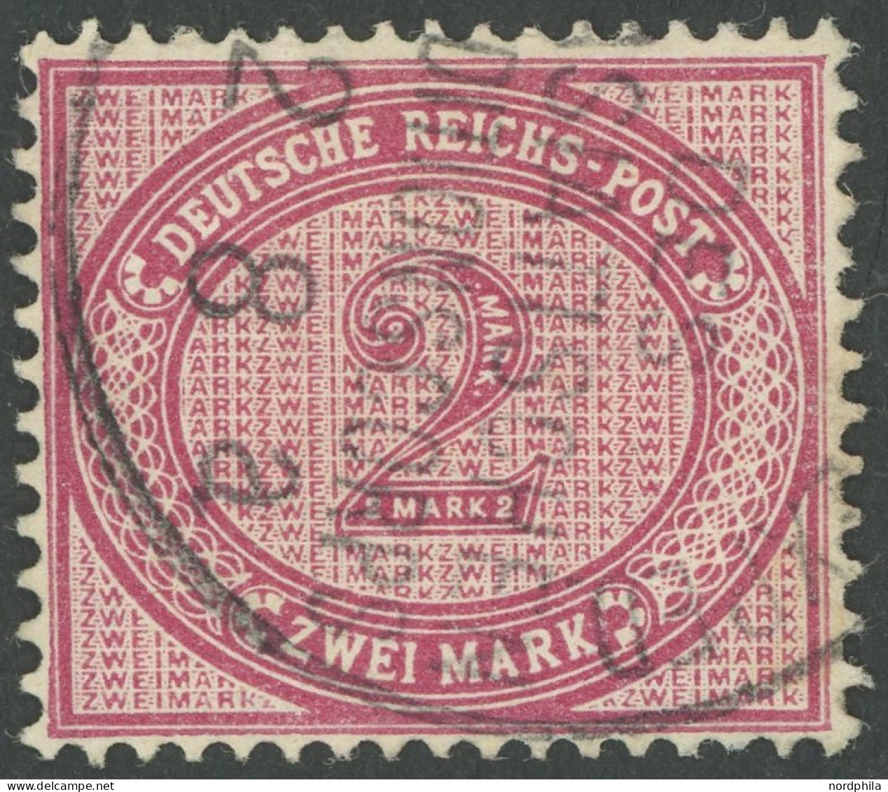 DP CHINA V 37f O, 1901, 2 M. Rötlichkarmin, Stempel K.D. FELDPOSTEXPED A 2/8, Pracht, Gepr. Dr. Steuer, Mi. 700.- - Deutsche Post In China