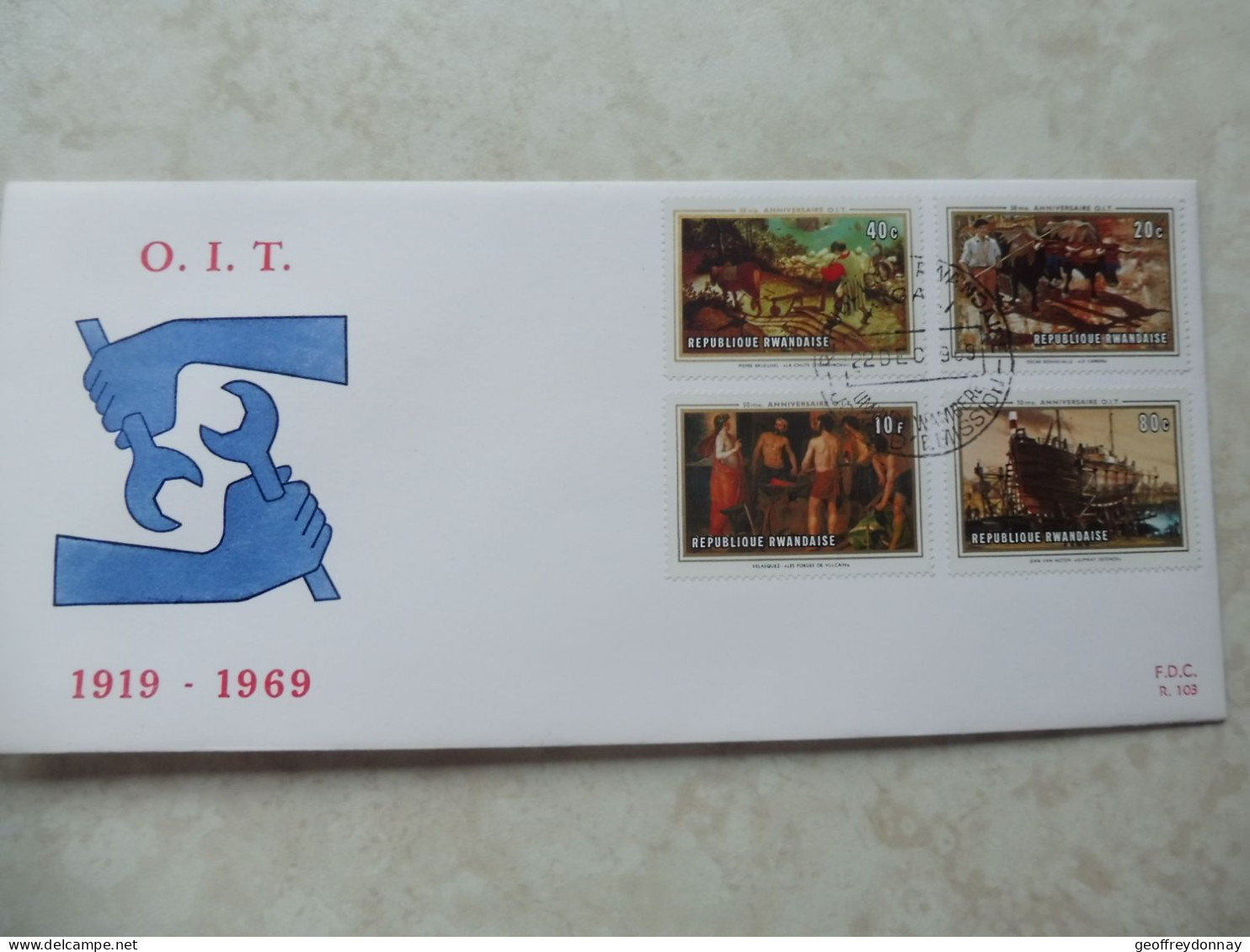 Fdc Rwanda 1969  Congo / Fdc  330/337 Perfect - Storia Postale