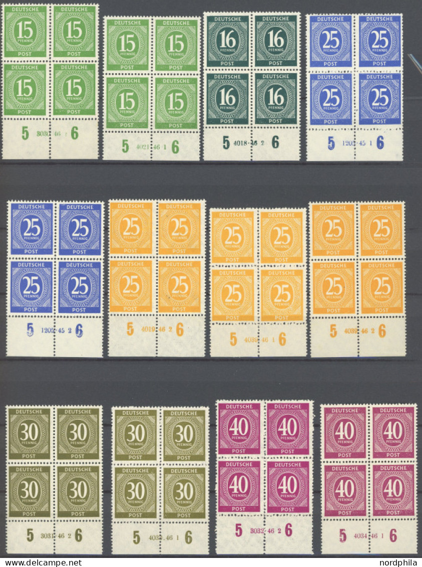 ALLIIERTE BES. Aus 911-937 HAN , Sammlung Von 41 Verschiedenen Postfrischen Viererblocks Mit HAN, Einige Bessere, Pracht - Sonstige & Ohne Zuordnung