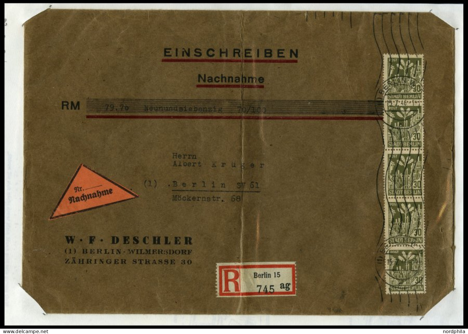 BERLIN UND BRANDENBURG Umfangreiche Briefsammlung Berlin Und Brandenburg, überwiegend Bedarfspost, Dabei Papiervarianten - Autres & Non Classés