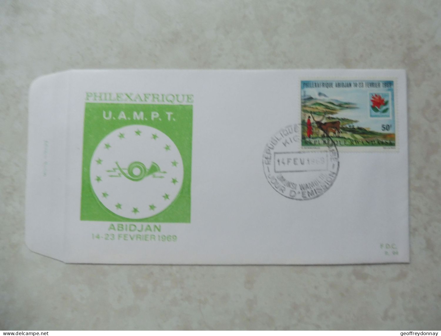 Fdc Rwanda 1969  Congo / Fdc  5 Perfect Poste Aerienne Pa PA - Covers & Documents