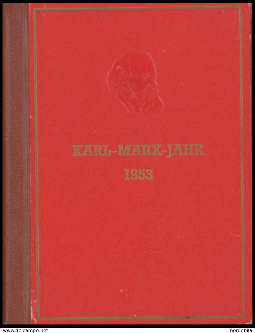 DDR S 344-353 , 1953, Karl-Marx-Gedenkheft, Pracht, Mi. 85.- - Sonstige & Ohne Zuordnung