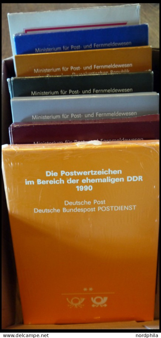 JAHRESZUSAMMENSTELLUNGEN J 1-7 , 1984-90, Alle 7 Jahreszusammenstellungen Komplett, Einige Schuber Etwas Angestoßen, Abe - Other & Unclassified