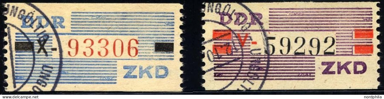 DIENSTMARKEN B D III,IV O, 1960, Nicht Ausgegeben: 10 Pf. Mittelblau/schwarz/zinnoberrot Und 20 Pf. Lebhaftbraunviolett/ - Other & Unclassified