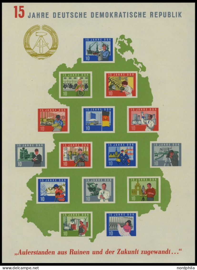 SAMMLUNGEN , Komplette Postfrische Teilsamnmlung DDR Von 1964-82 Sauber In 2 Einsteckbüchern, Prachterhaltung - Collections