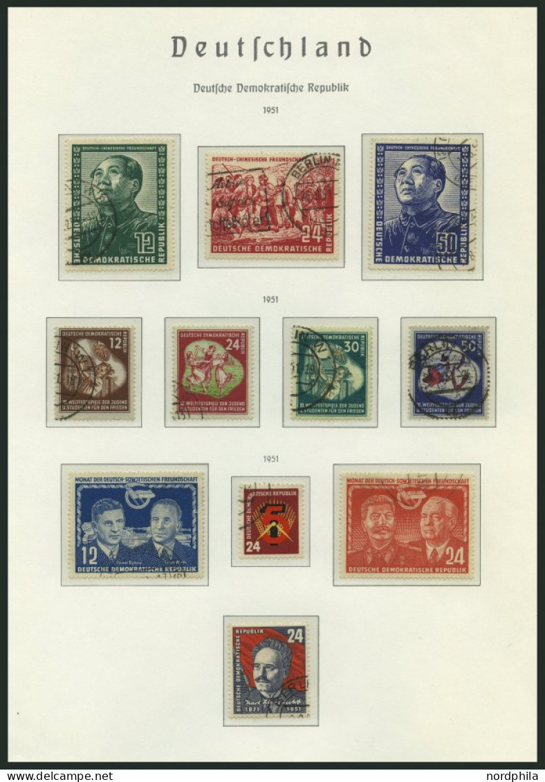 SAMMLUNGEN O, 1949-53, Kleiner Sammlungsteil DDR Auf Falzlosseiten, Meist Pracht - Colecciones