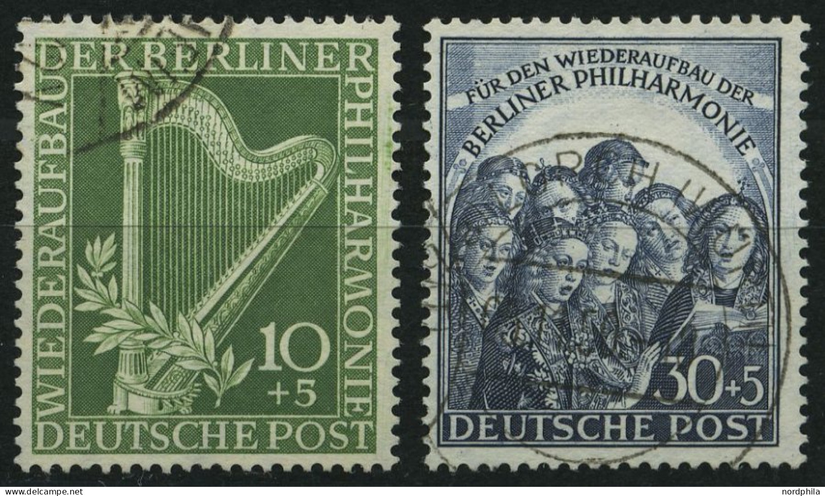 BERLIN 72/3 O, 1950, Philharmonie, Pracht, Mi. 130.- - Usados