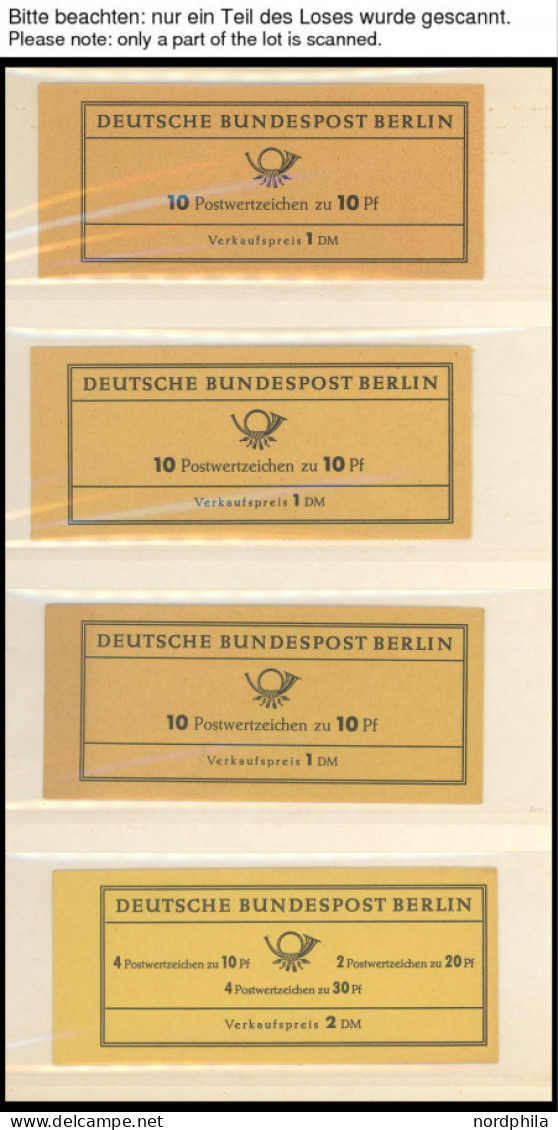 MARKENHEFTCHEN MH , 1962-89, Sammlung Von 47 Verschiedenen Postfrischen Markenheftchen Aus MH 3 - 15, Prachterhaltung, M - Zusammendrucke