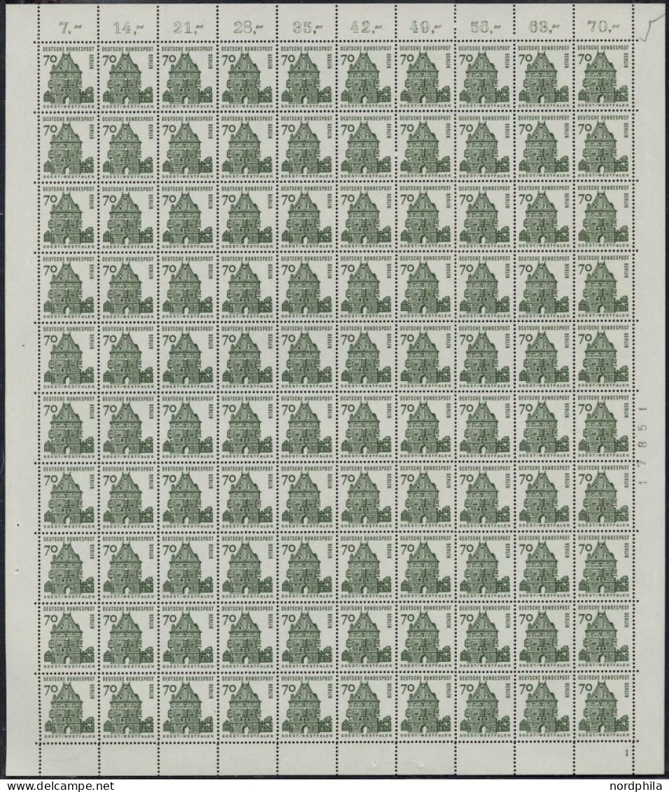 ENGROS 248 , 1965, 70 Pf. Bauten Im Bogen (100), Pracht, Mi. 1750.- - Colecciones