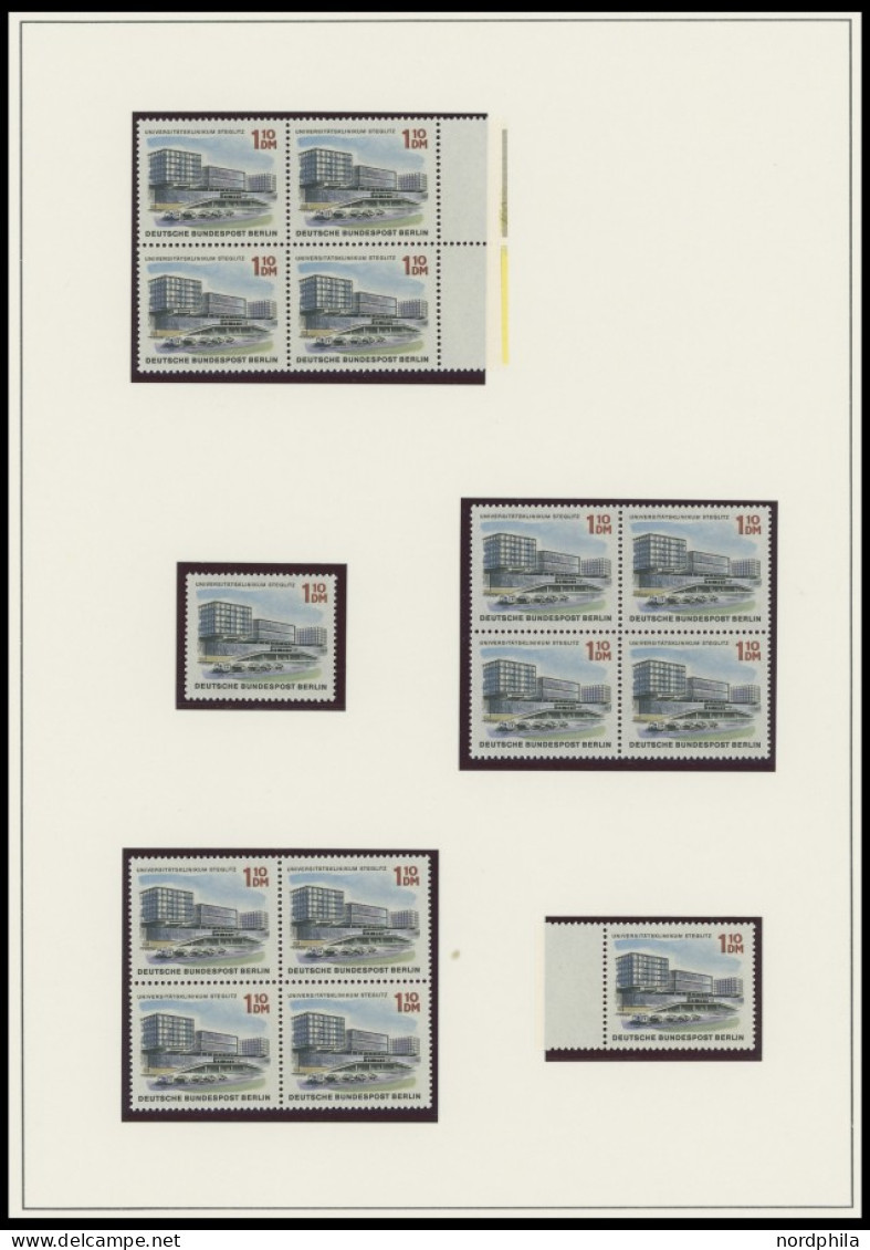 ENGROS 254-65 VB , 1965/6, Das Neue Berlin, 23-30x In Viererblocks Und Streifen, Zusätzlich Eine Einzelmarke, Viele Rand - Autres & Non Classés