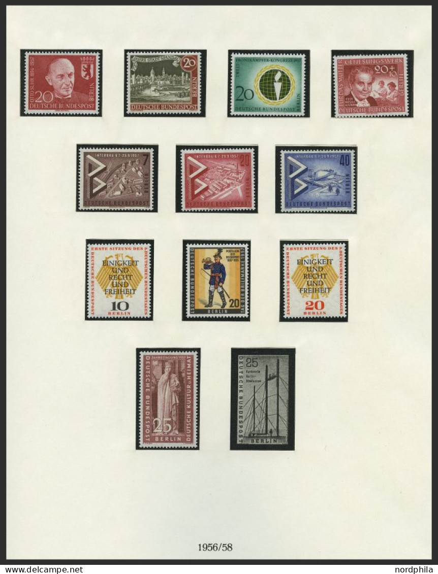 SAMMLUNGEN , Komplette Postfrische Sammlung Berlin Von 1957-81 Im Lindner Falzlosalbum (Text Ab 1948), Prachterhaltung - Verzamelingen
