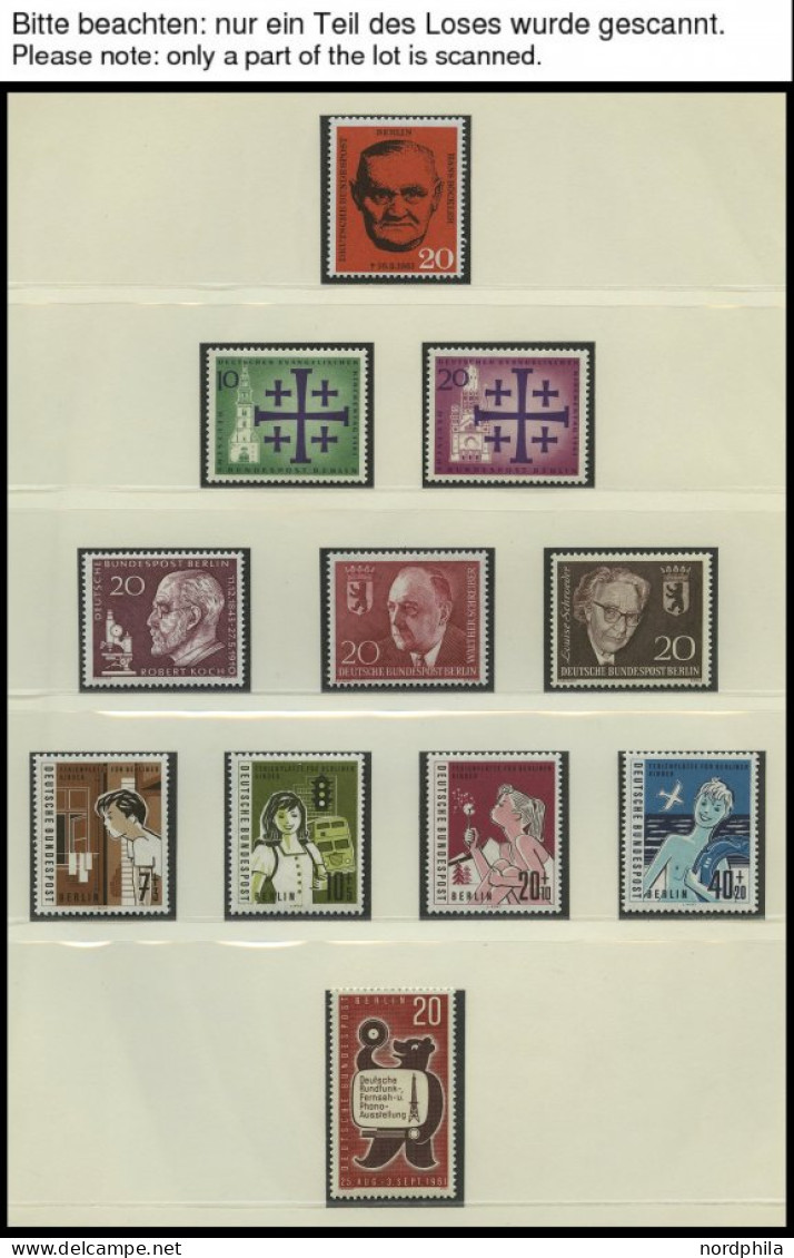 SAMMLUNGEN , Postfrische Sammlung Berlin Von 1960-84 Im Lindner Falzlosalbum, In Den Hauptnummern Bis Auf Ein Paar Werte - Colecciones