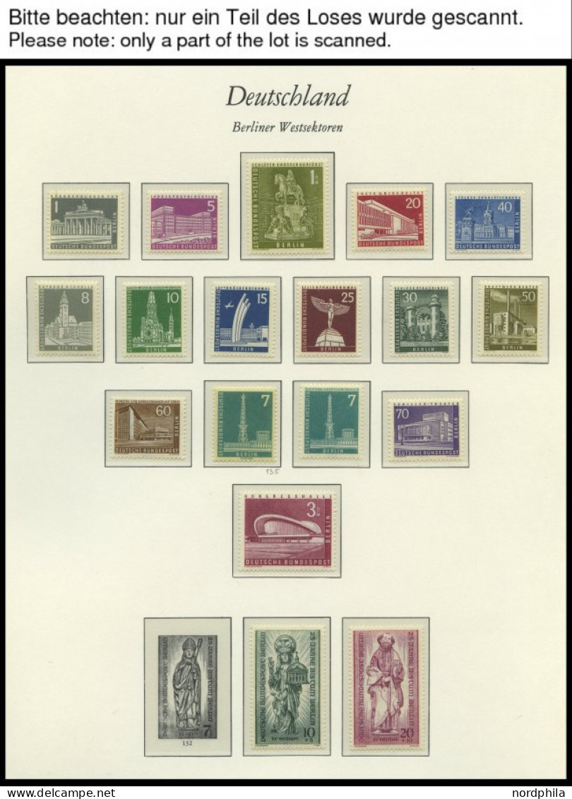 SAMMLUNGEN , Komplette Postfrische Sammlung Berlin Von 1956-75 Im Borek Falzlosalbum, Prachterhaltung - Collections
