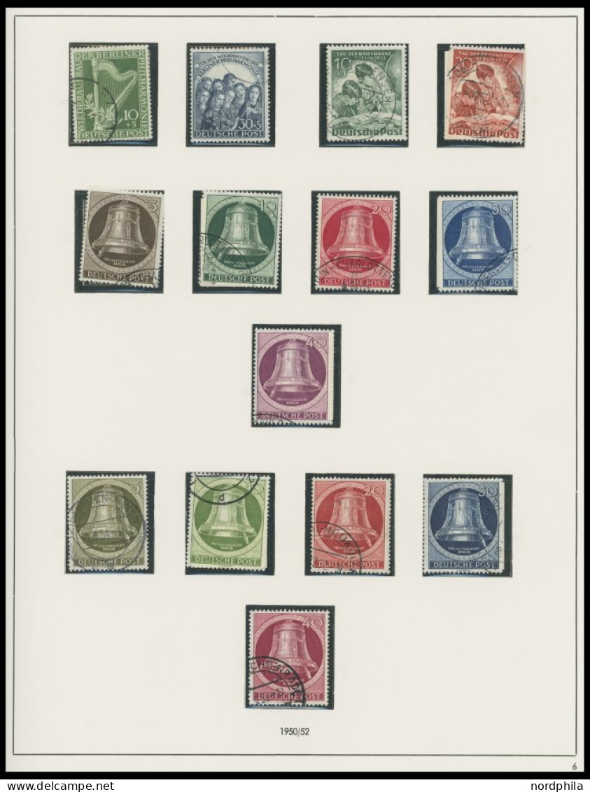 SAMMLUNGEN O, 1948-78, Gestempelte Sammlung Berlin, Bis Auf Mi.Nr. 17-20, 33/4, 68-70 Und Bl. 1 Komplette Sammlung Im Fa - Autres & Non Classés