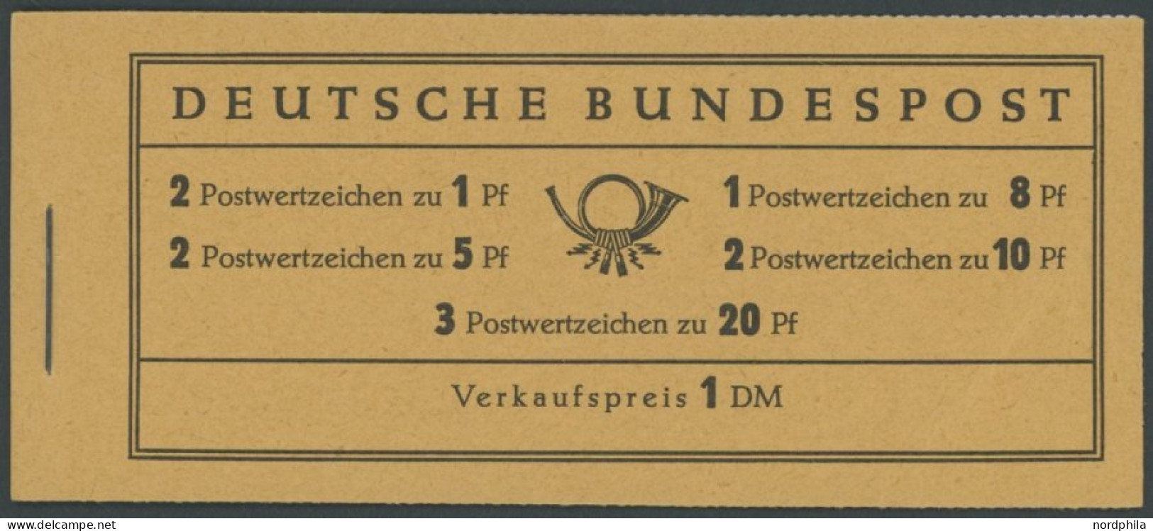 MARKENHEFTCHEN MH 4YI RLV I , 1960, Markenheftchen Heuss Lieg. Wz., Erstauflage, Randleistenvariante I, Postfrisch, Prac - Sonstige & Ohne Zuordnung