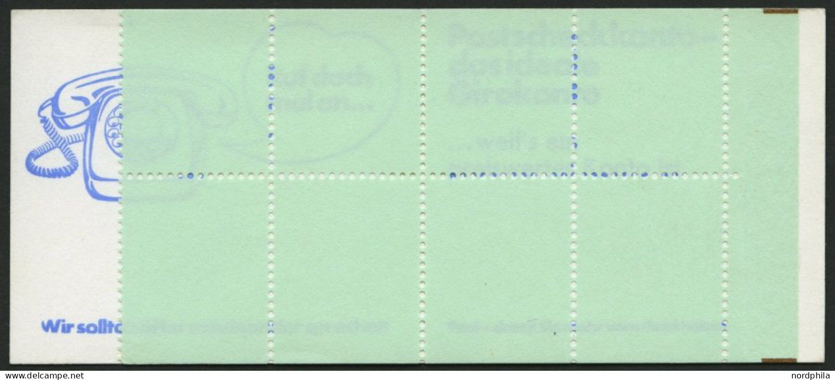 MARKENHEFTCHEN VJ-MH 20c , 1974, Versuchs-Markenheftchen Unfallverhütung, 4. Deckelseite: Bei Adressen Ortsangabe Zuerst - Autres & Non Classés