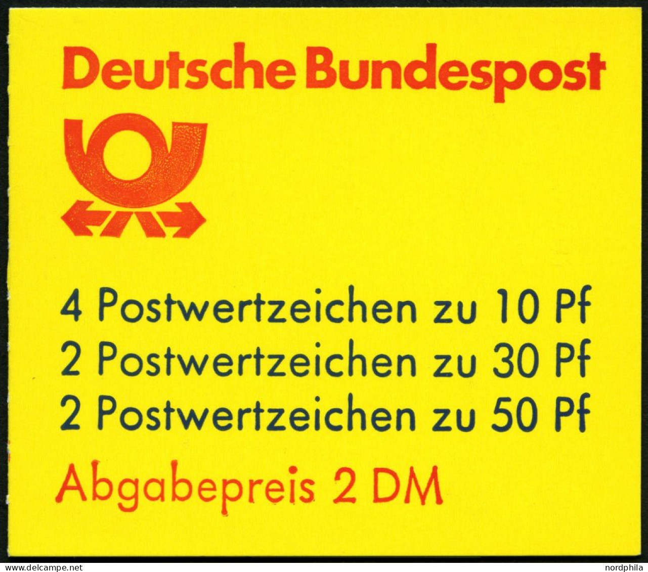 ZUSAMMENDRUCKE MH 22adK3 , 1984, Markenheftchen Burgen Und Schlösser, 2. Deckelseite: Oberkante Brief Und P Von Post Mit - Other & Unclassified