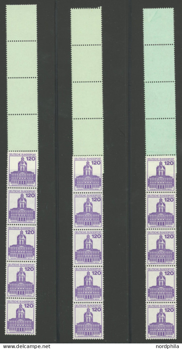 ROLLENMARKEN 1140-43AIR , 1982, Burgen Und Schlösser V, 20 Rollenmarken (RE5+4Lf), Fast Nur Prachterhaltung - Rolstempels